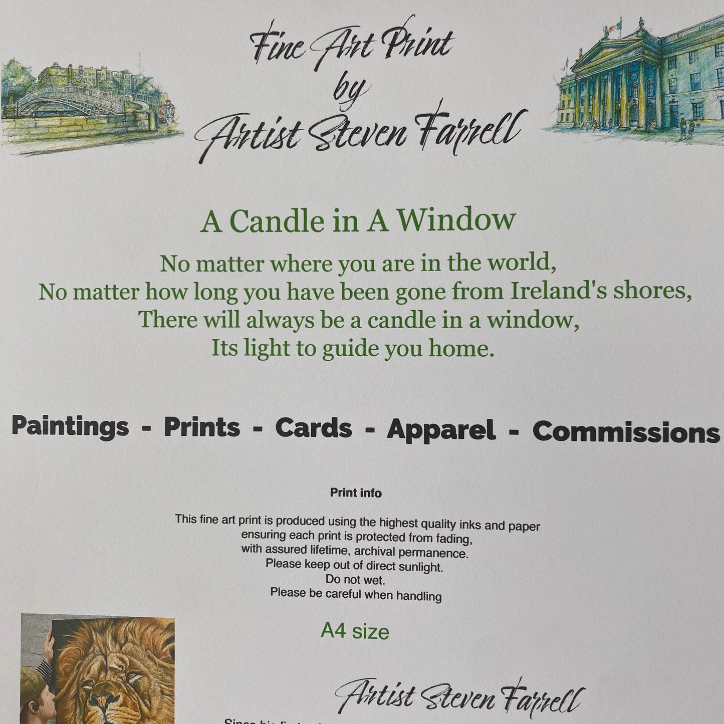 Fine Art Print - Children of Lir - Irish Gift