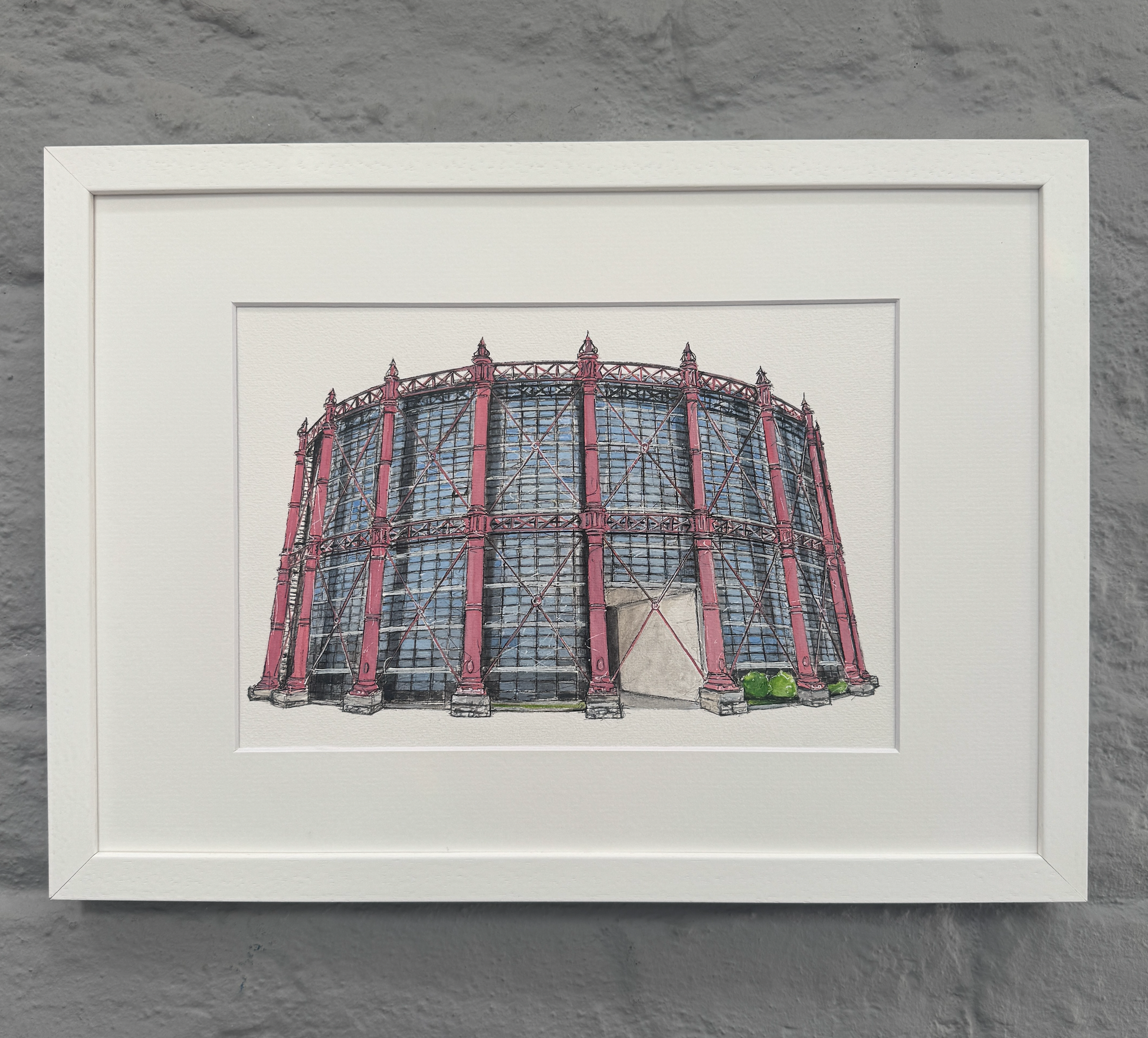 Framed-painting-Gas-works-Dublin-art