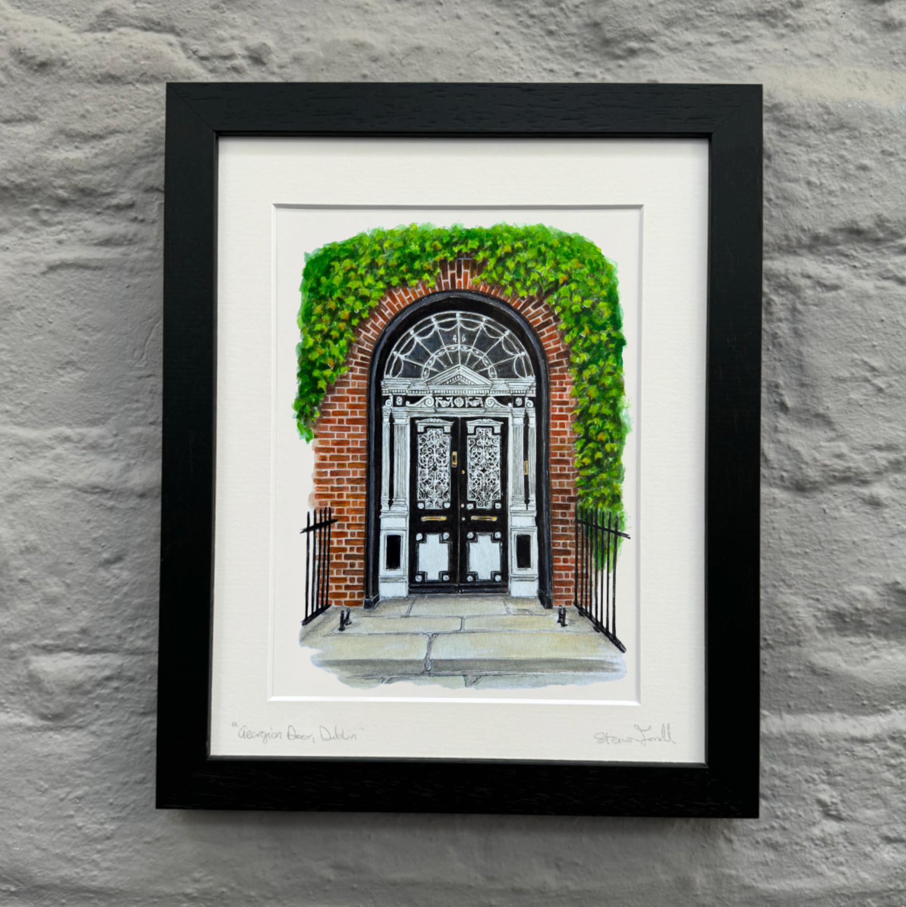 Georgian-Door-Dublin-Irish-art-framed