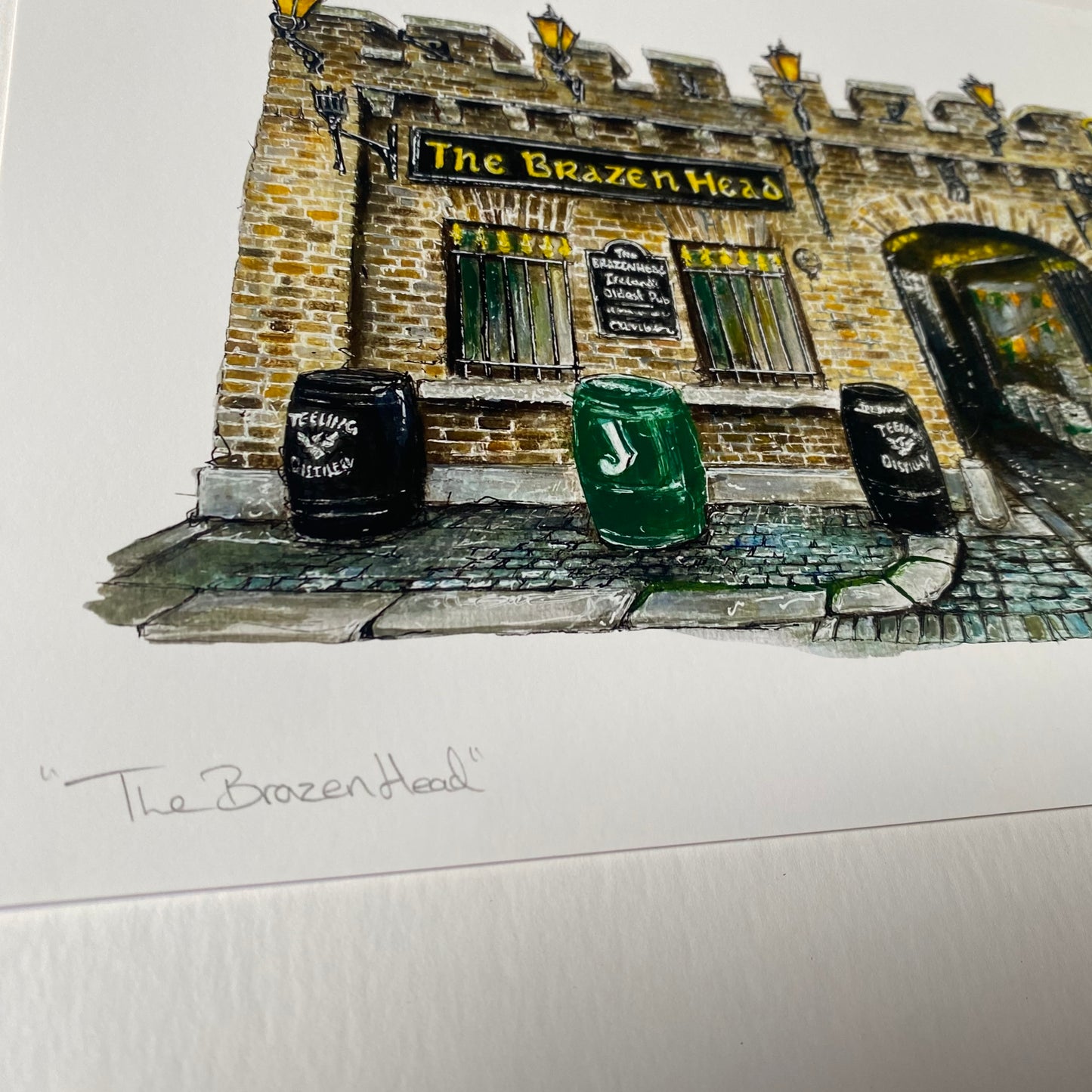 The Brazen Head - Fine Art Print - Irish Gift