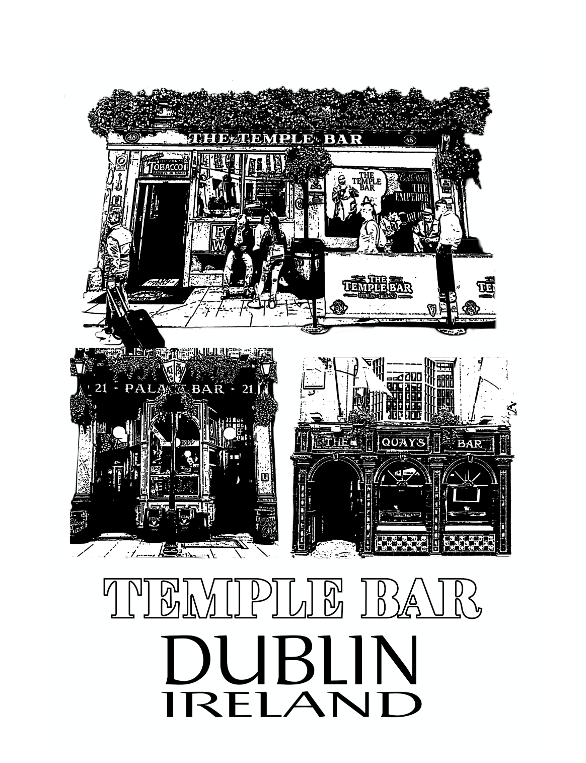 Temple Bar Dublin - Tote Bag - Irish Gift