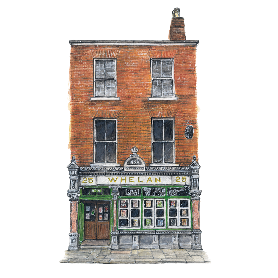 Whelans-Irish-pub-Dublin-artwork-print