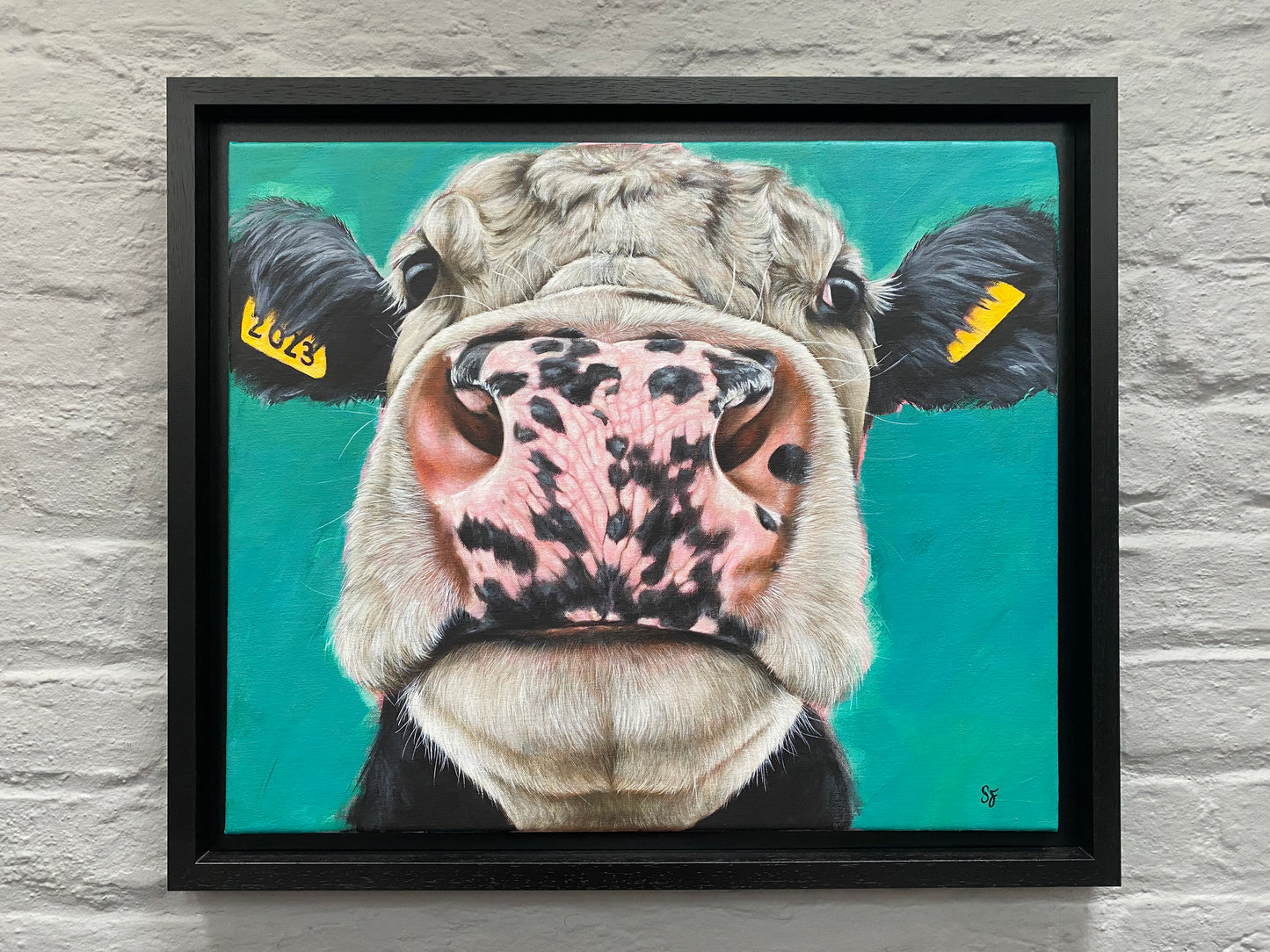 cow-farm-animal-Irish-farm-painting-framed