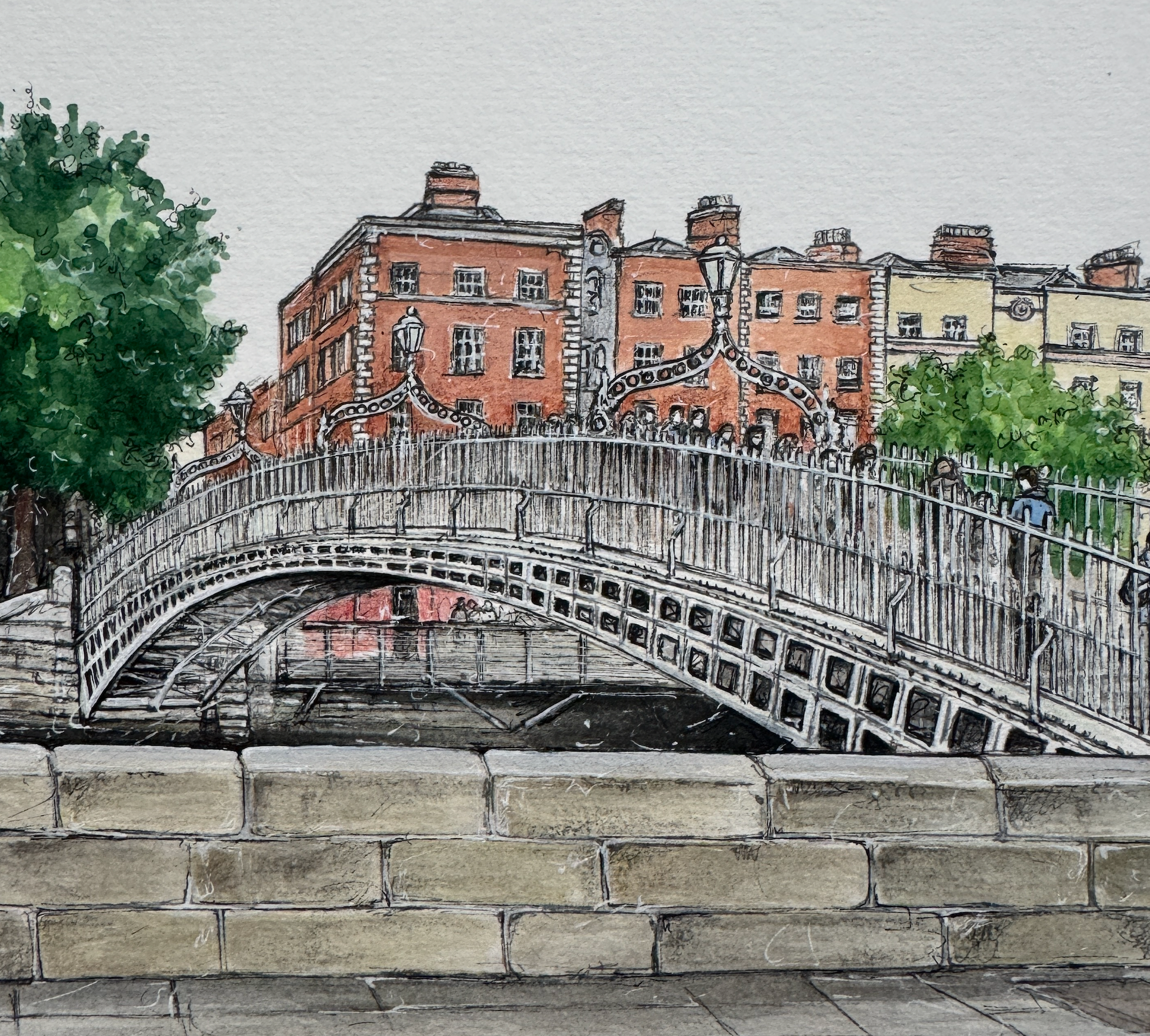 fine-art-painting-ha-penny-bridge-liffey-bridge-framed-painting