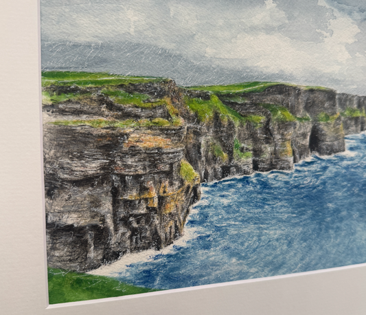 Fine Art Painting - Cliffs of Moher - Irish Landscapes