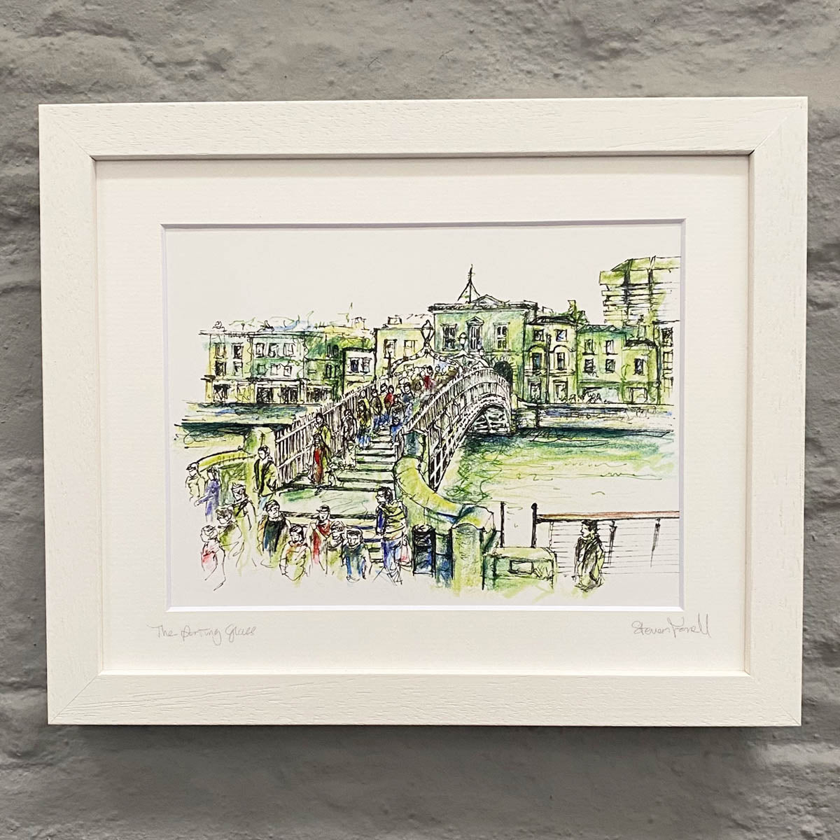 Dublin-city-art-print-Irish-gifts-hapenny-bridge