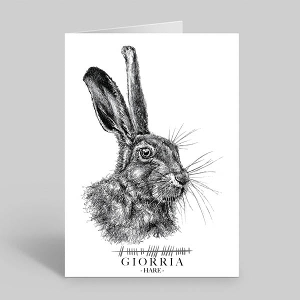 Hare-greetings-card-irish-language-giorria