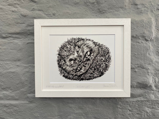 Hedgehog art gift idea by Steven Farrell