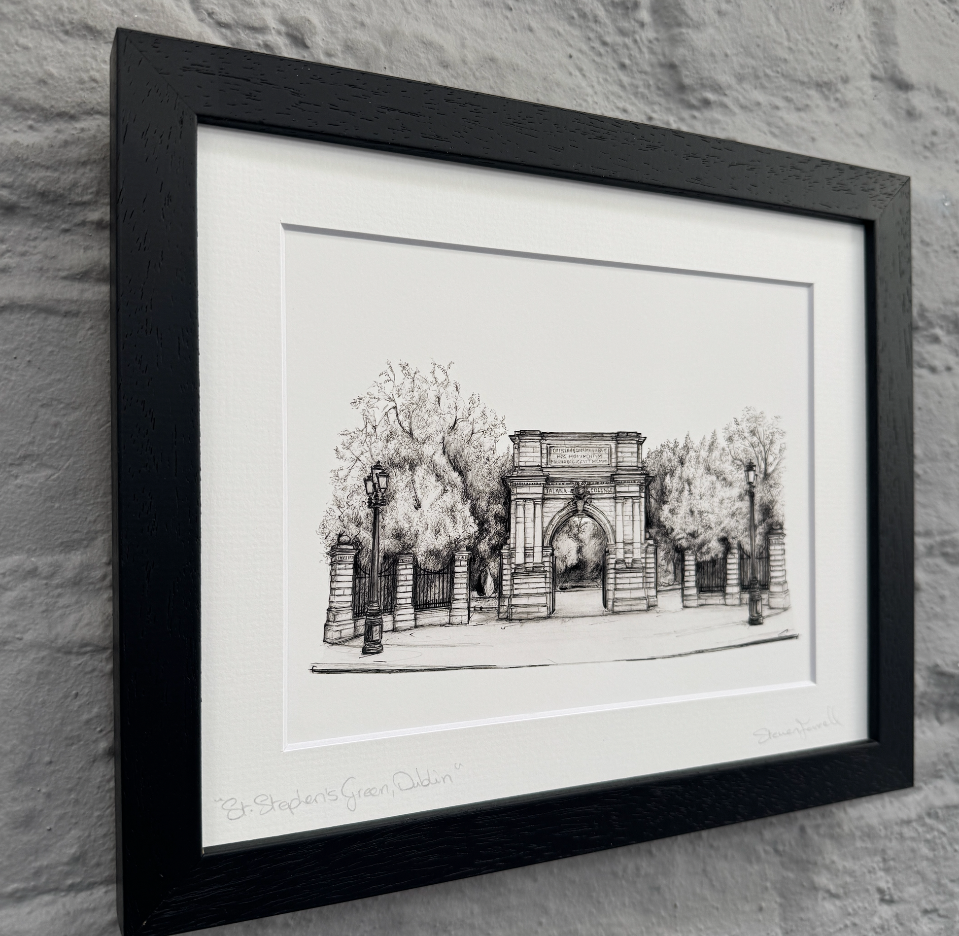 Art-print-Dublin-landmarks-and-parks