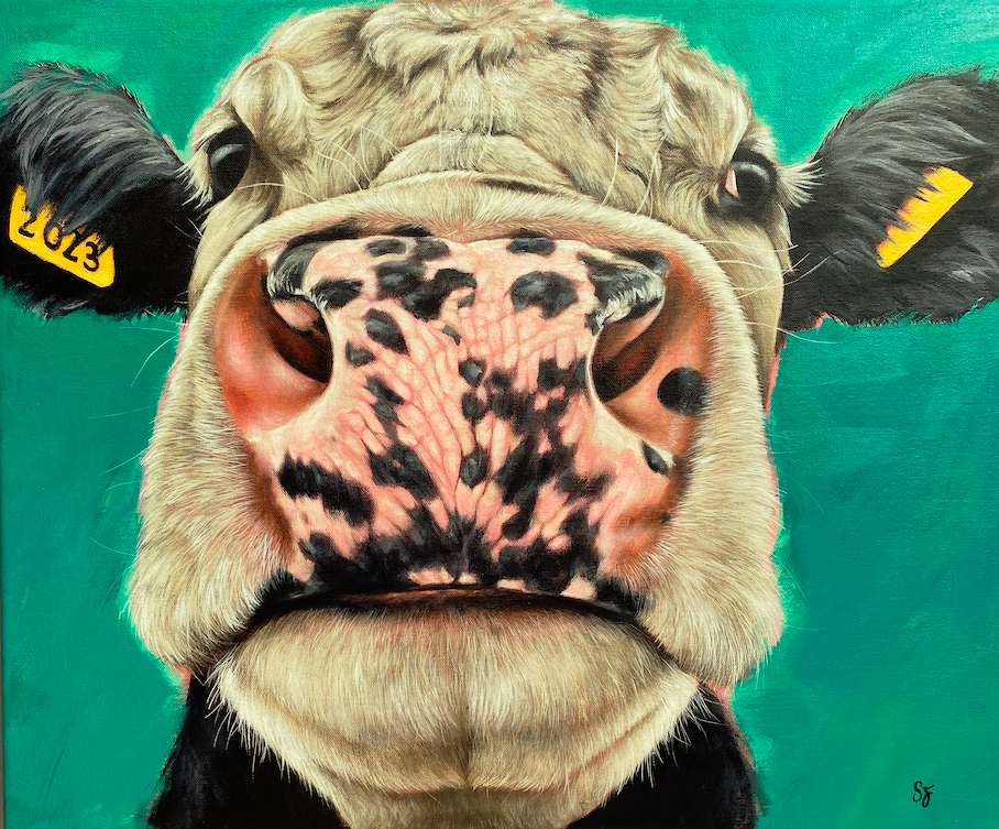 Fine Art Painting - Cow - Animal