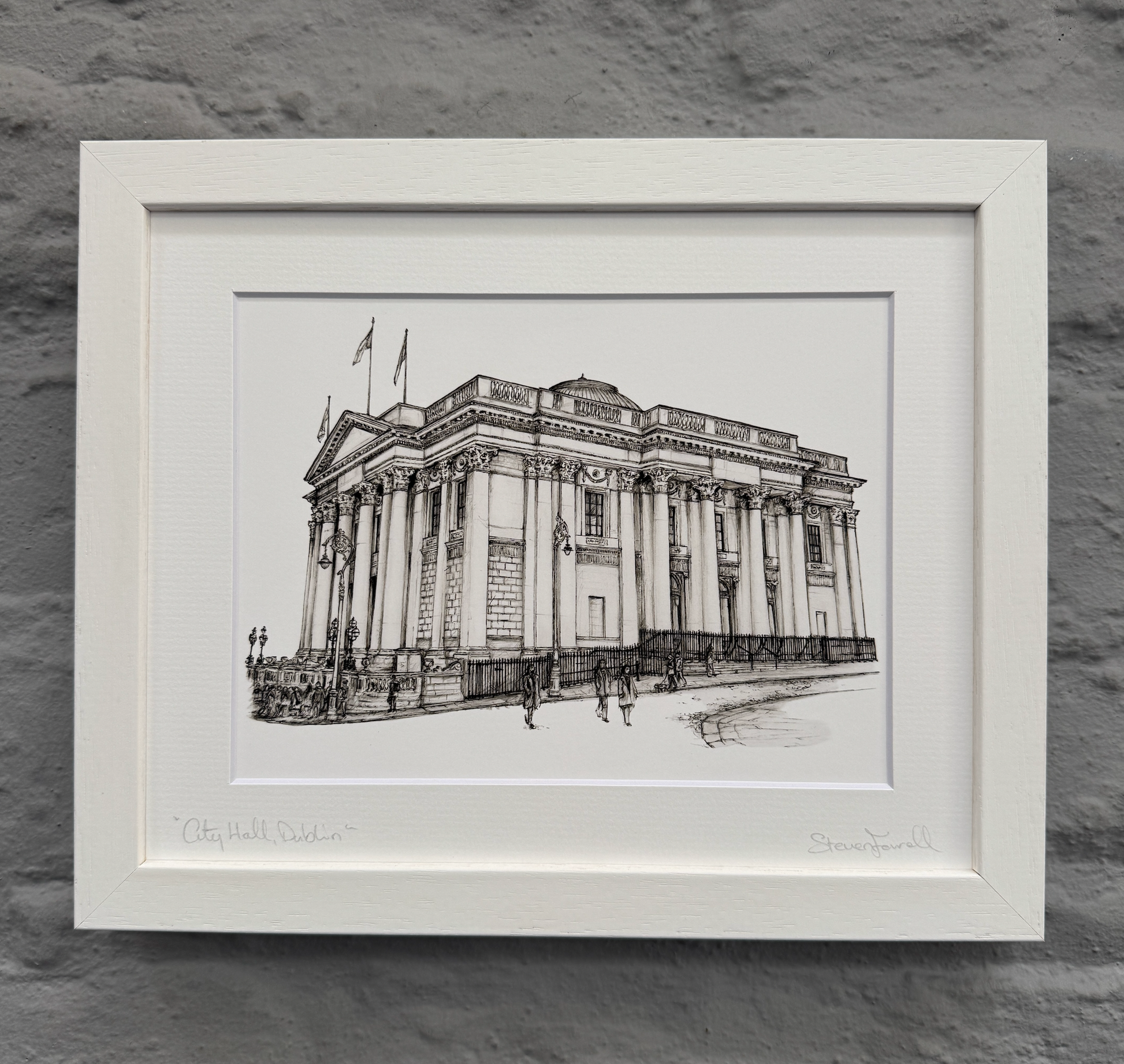 City-Hall-drawing-Dublin-Ireland