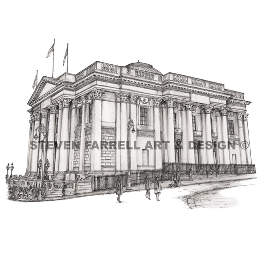 Dublin-City-Hall-Painting-artwork-drawing