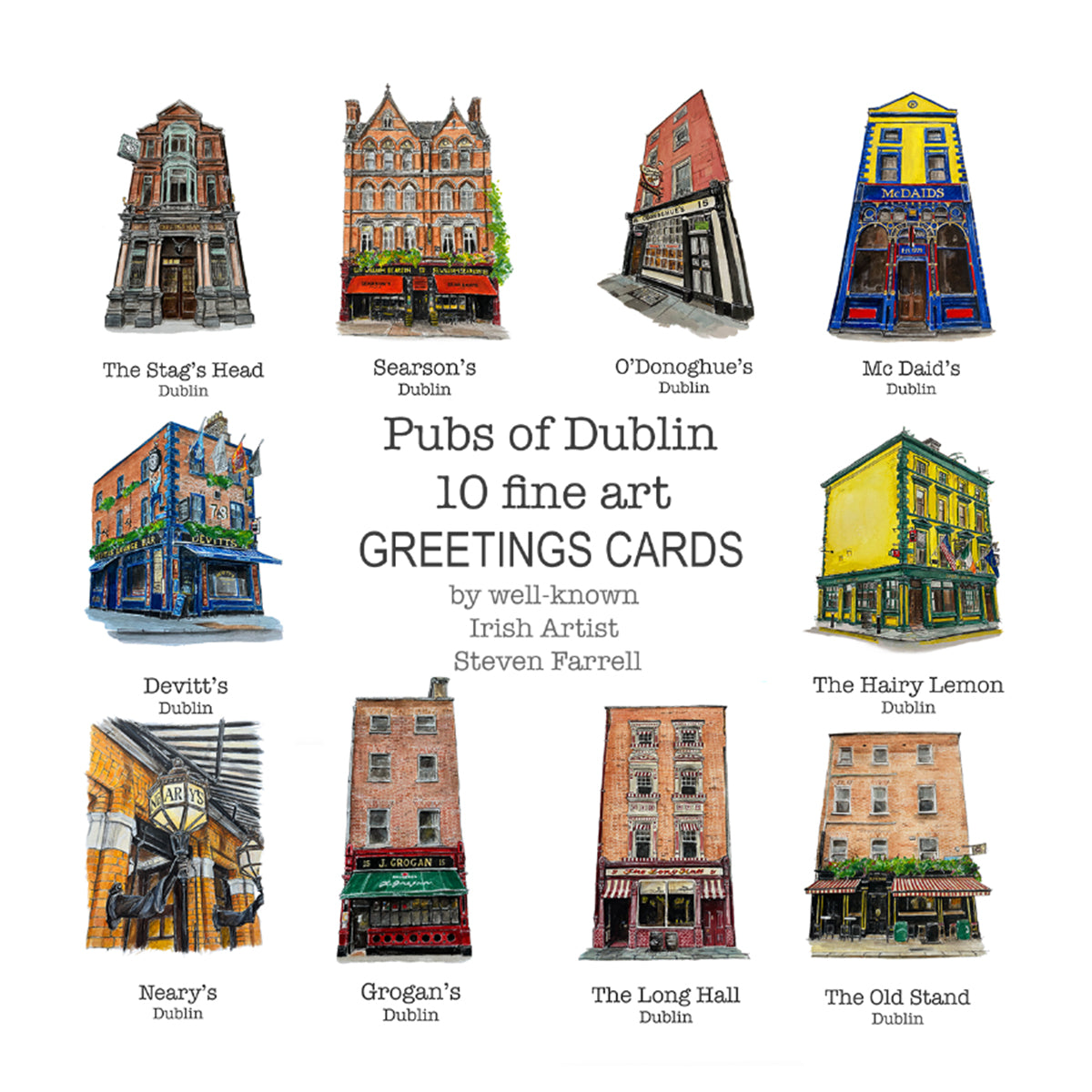 Dublin-pubs-gift-cards-pack-Steven-Farrell