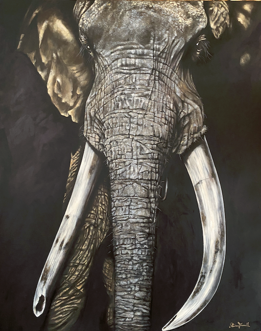 Fine Art Painting - Elephant - Wildlife