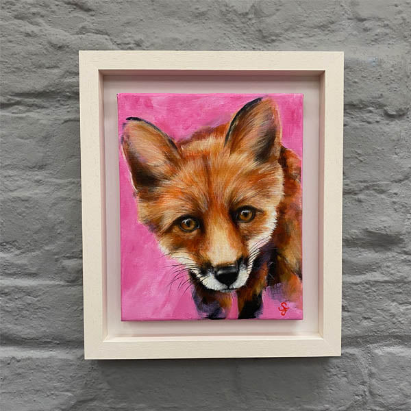 Fox-cub-painting-Framed