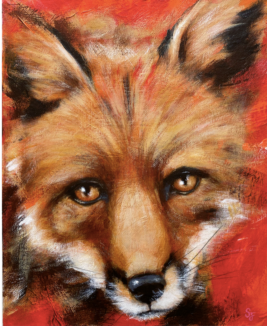Garden-Fox-painting-Steven-Farrell-Mannion-Art