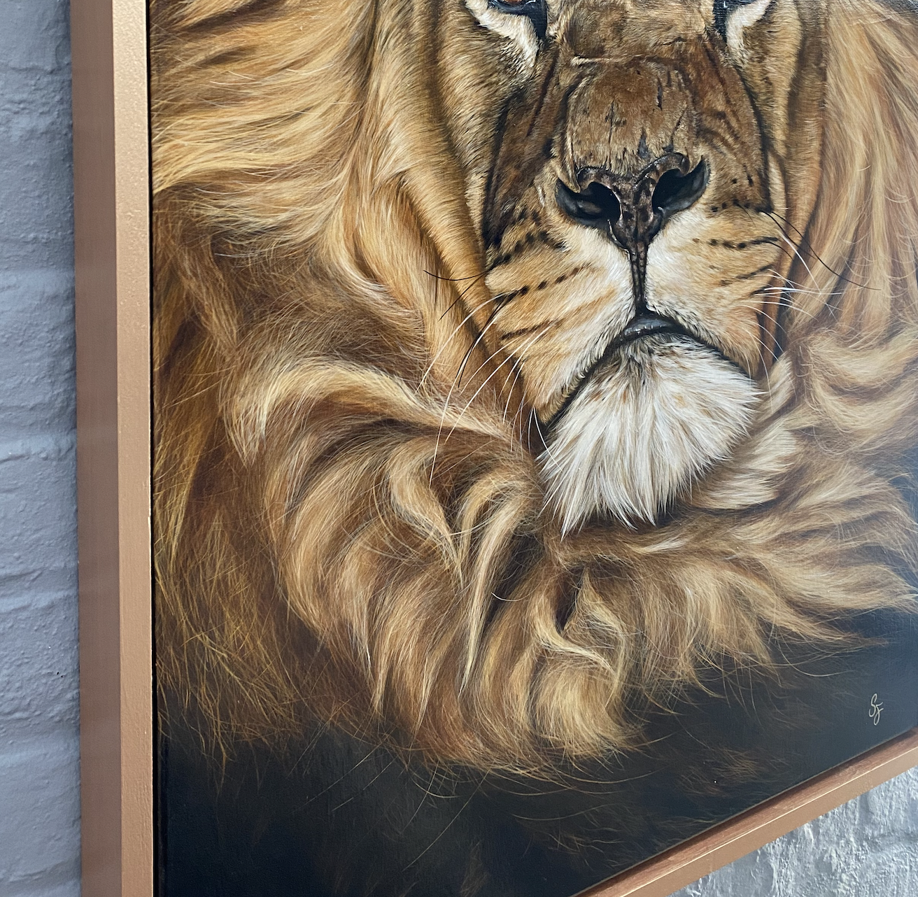 Lion-Painting-Fine-art-artwork-Steven-Farrell