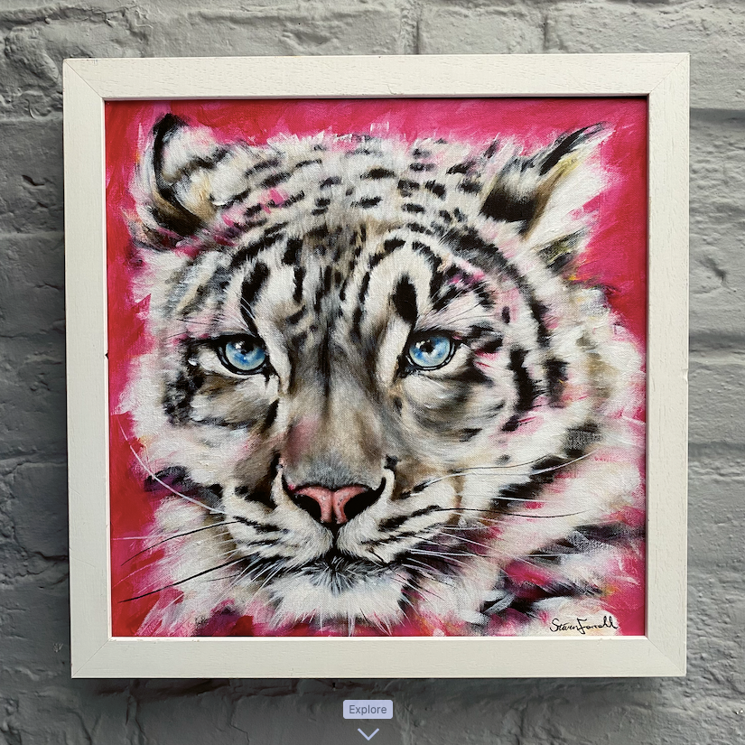 Snow-leopard-painting-Steven-Farrell