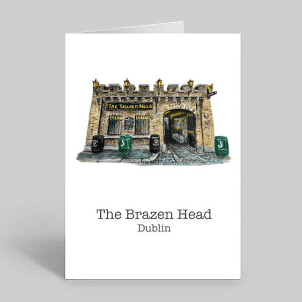 The-Brazen-Head-Irish-Pub-Dublin-Bar-Greeting-Card