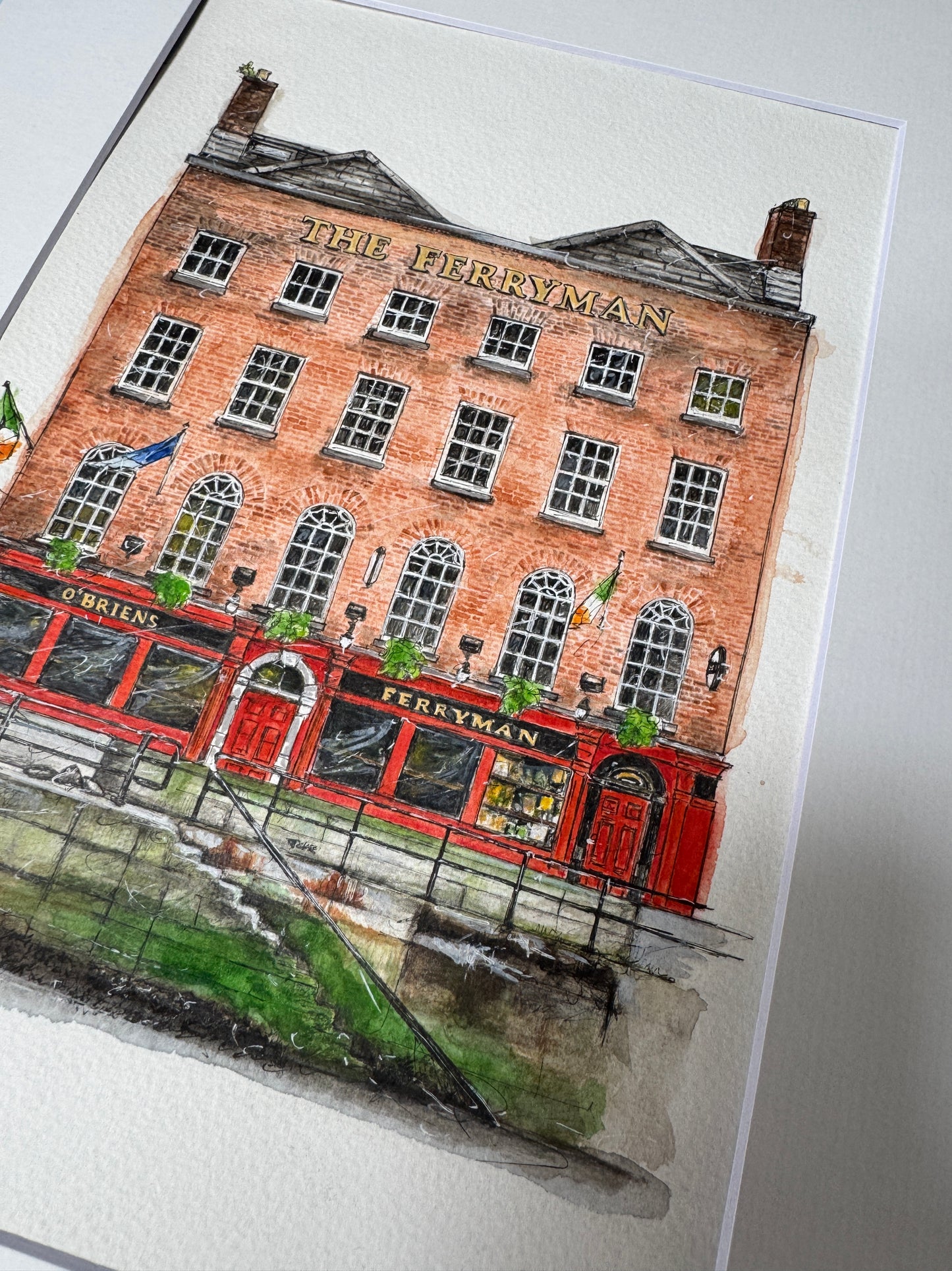 Fine Art Painting - The Ferryman - Irish landmarks