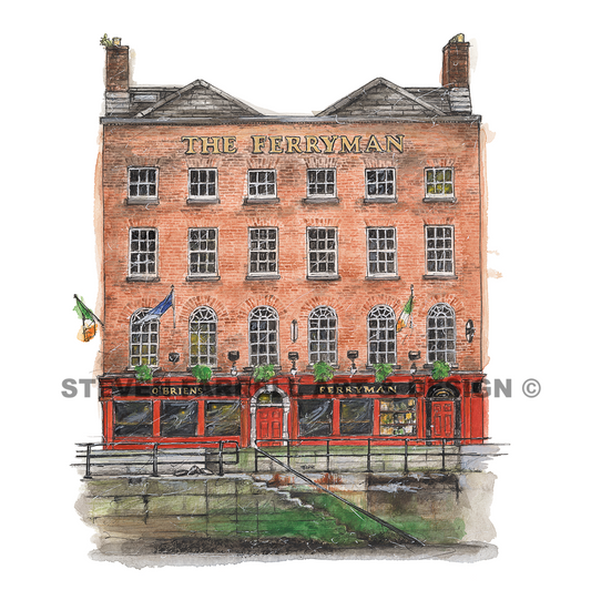 The-Ferryman-irish-pub-Dublin-artwork-illustration-print