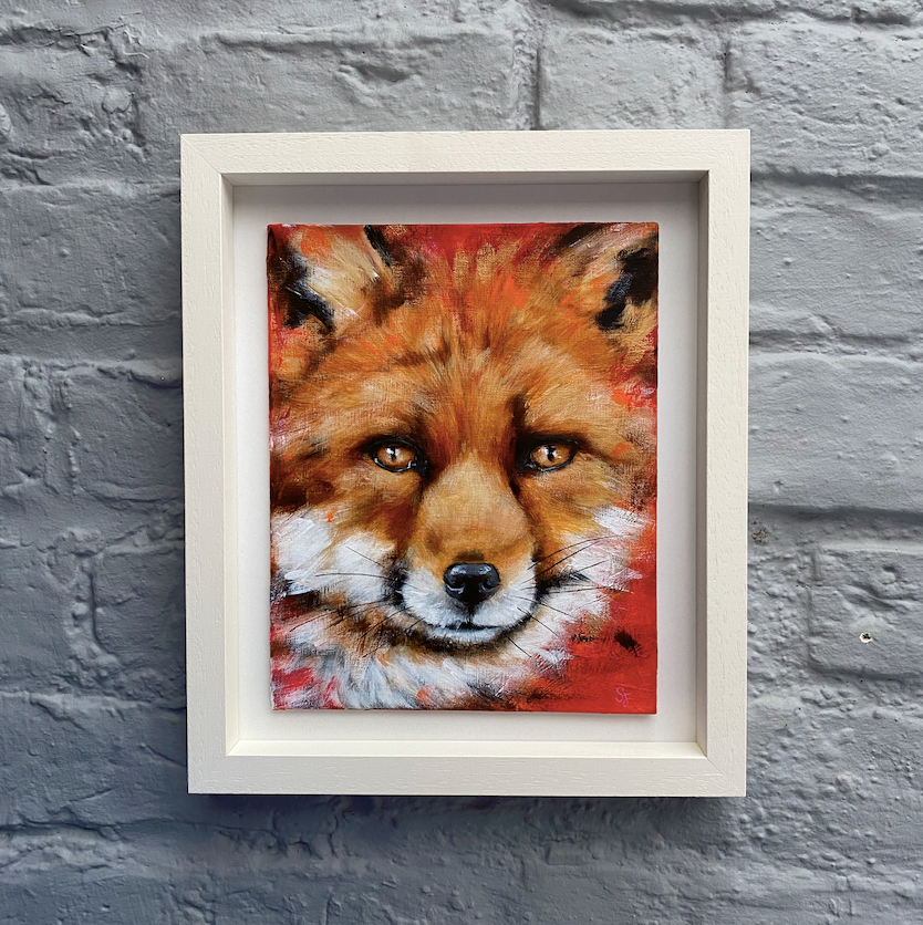 Fox-painting-Steven-Farrell-Mannion-Art-Framed