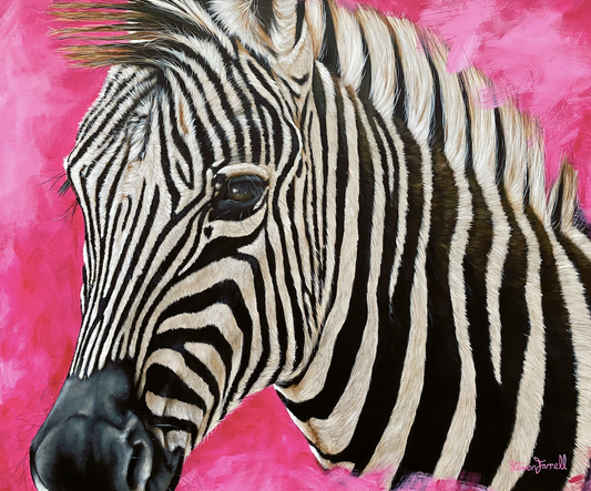 Fine Art Painting - Zebra - Animal