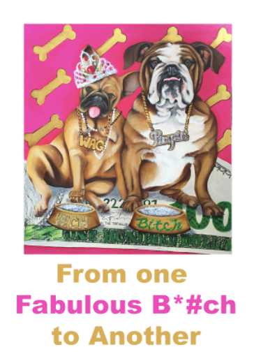 diamond-dog-rich-bitch-greeting-card