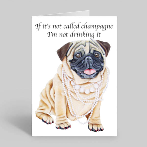 Greeting Card - Pearl quote - Dog Lover