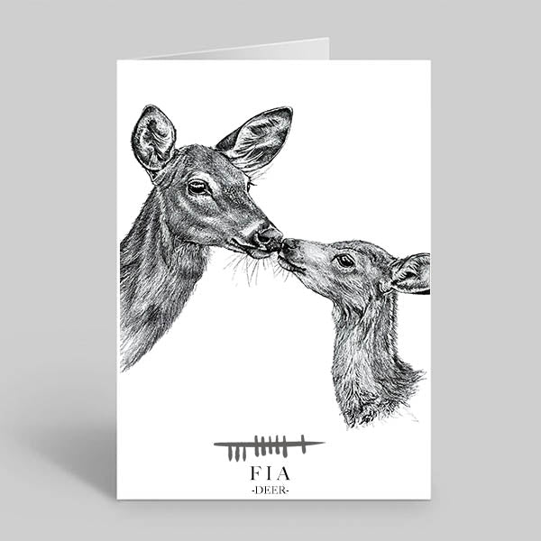 Greetings Card - Deer - Fia - Irish Wildlife – Steven Farrell Art and ...