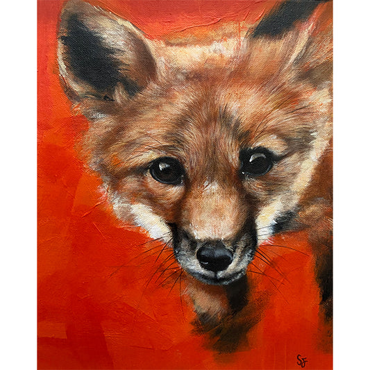 Fox-realism-painting-wildlife-art-Steven-Farrell
