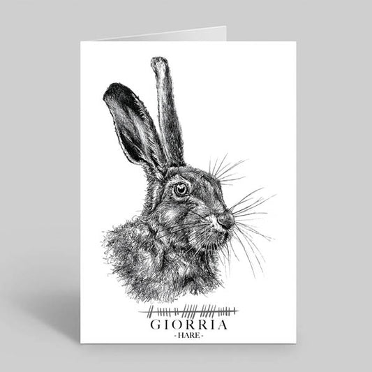      Hare-greetings-card-irish-language-giorria
