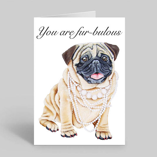      Pug-furbulous-pearls-dog-greeting-card-gifts-for-dog-lovers