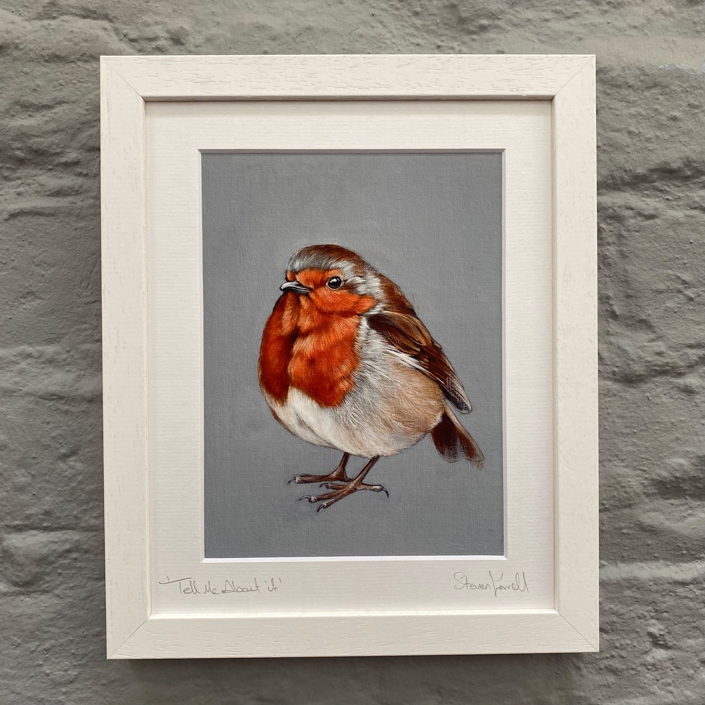 Tell Me About It - Fine Art Print - Robin Redbreast Gift