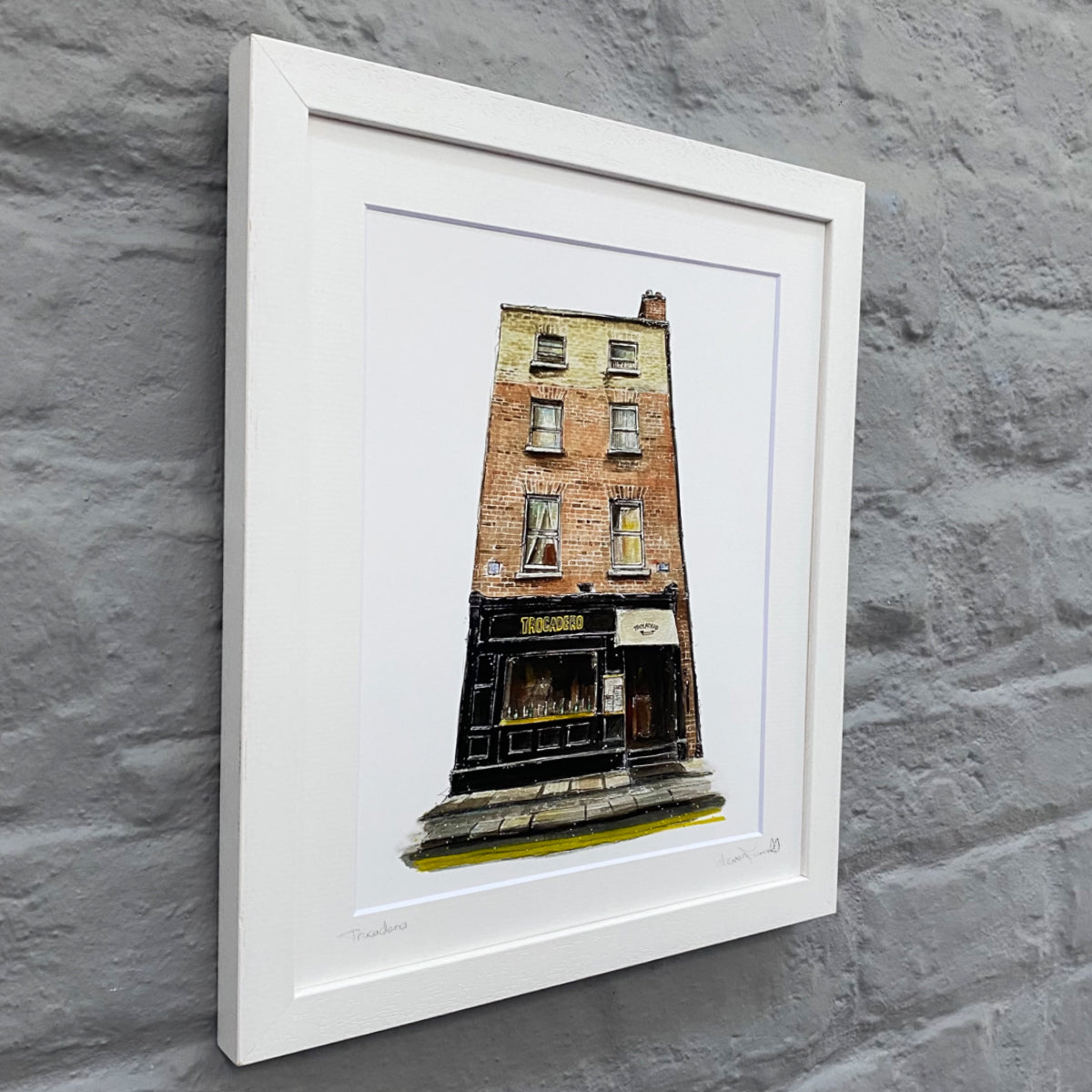 Framed-print-of-Trocadero-restaurant-Dublin-Pubs